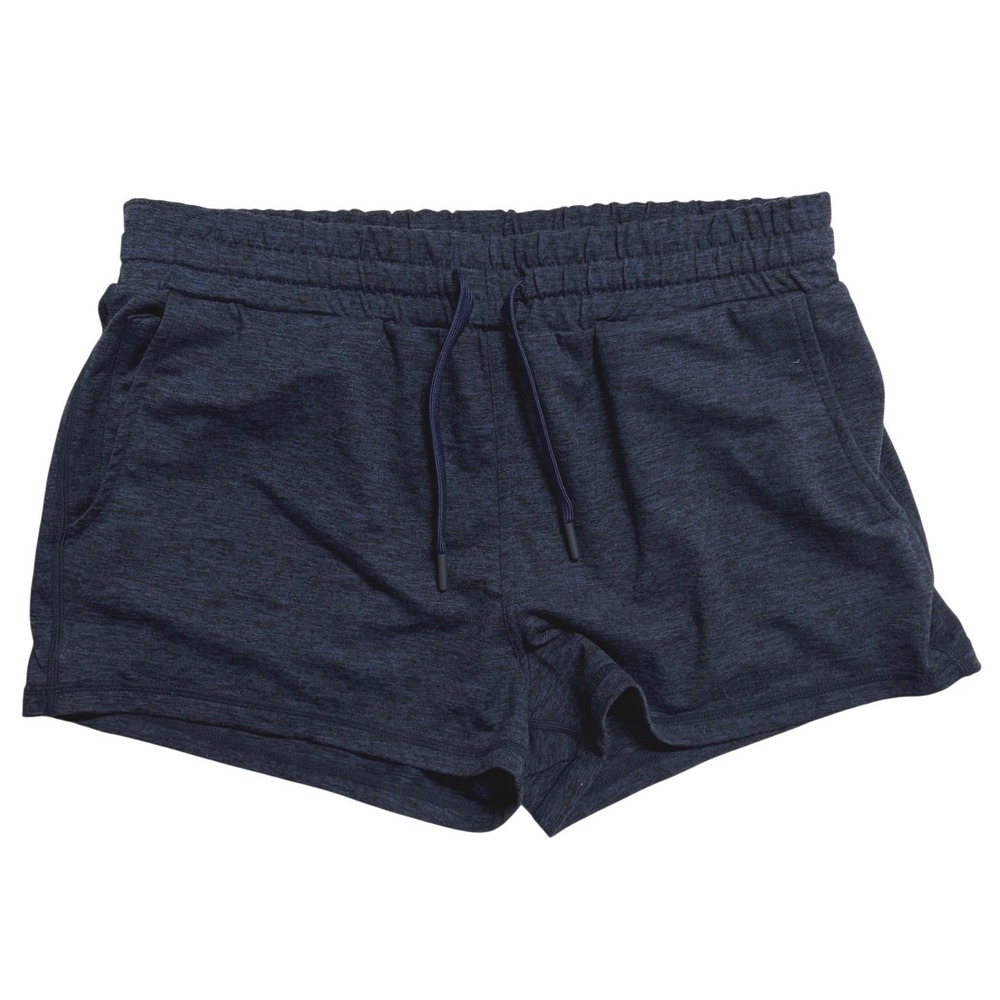Quince Womens Performance Tech Shorts Navy  Heather Athletic Size M